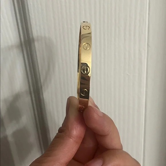 18k solid gold bangle - Picture 2 of 8